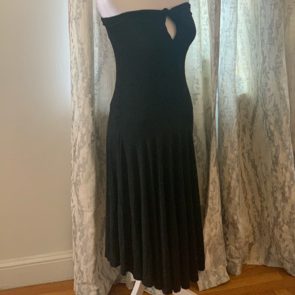 Black strapless dress size s